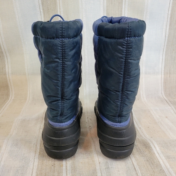 Sorel Snow Boots Blue Black Kids Size 4 - Picture 3 of 8